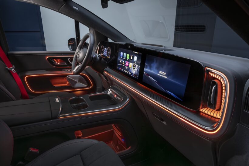 フル電動MPV「メルセデス・ベンツ VLE」のインテリア。