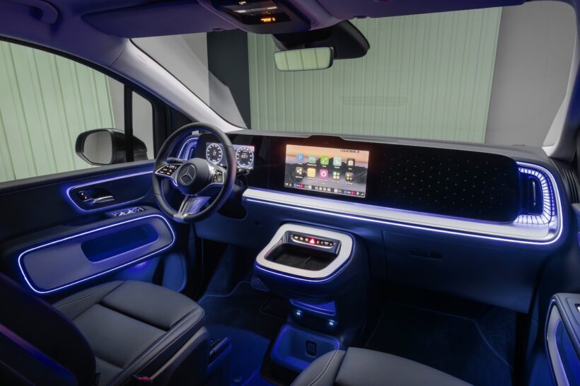 フル電動MPV「メルセデス・ベンツ VLE」のインテリア。