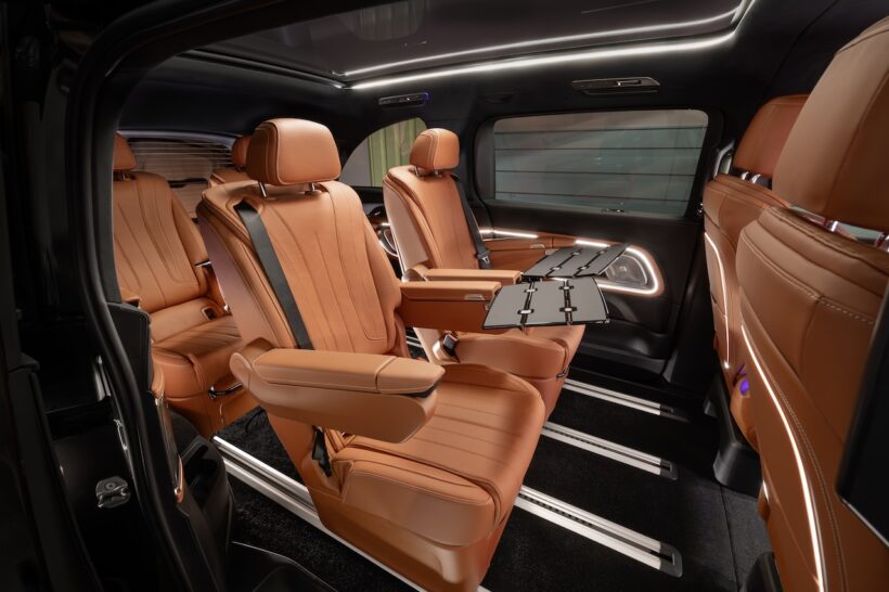 フル電動MPV「メルセデス・ベンツ VLE」のインテリア。