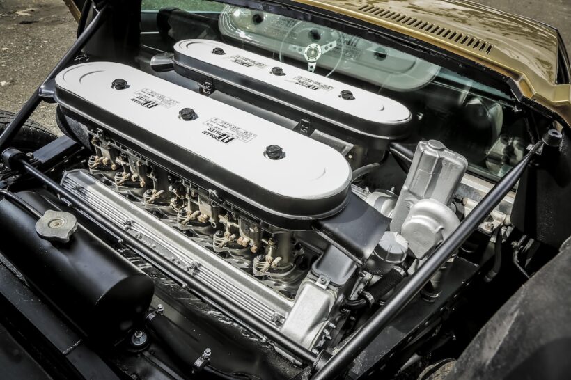 誕生60周年を迎えた「ランボルギーニ ミウラ」の3.9リッターV12エンジン。