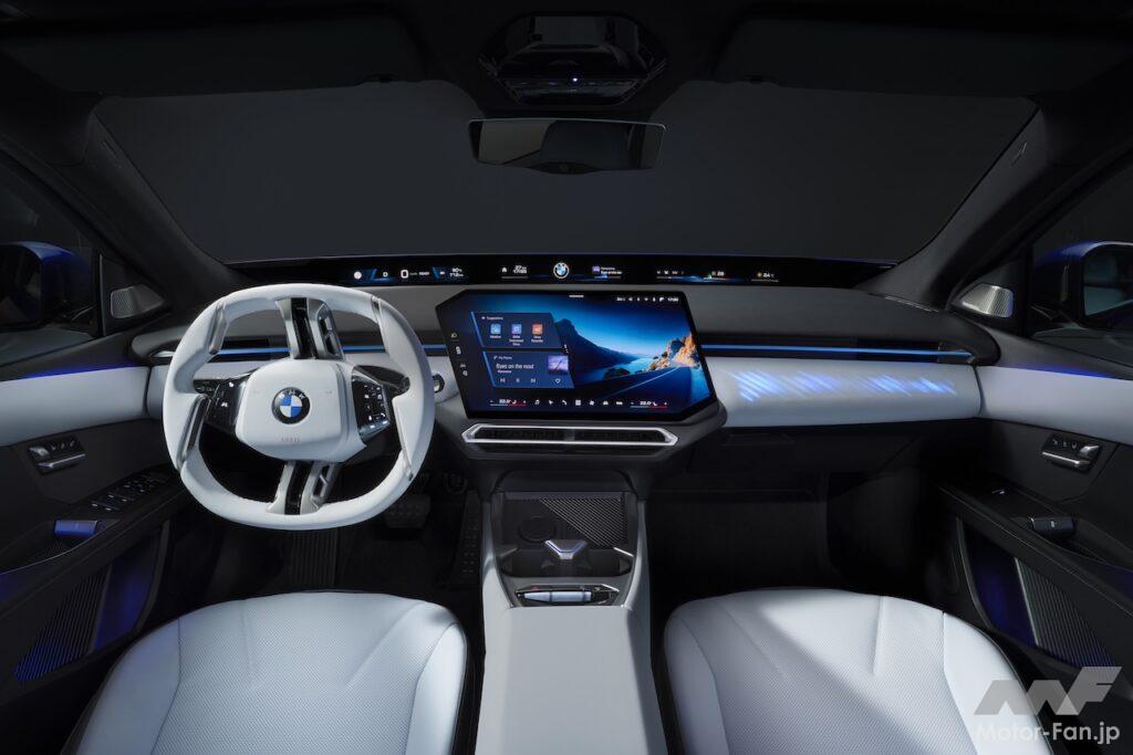 新型フル電動セダン「BMW i3 50 xDrive」のインテリア。