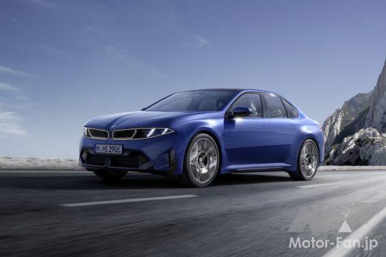 新型フル電動セダン「BMW i3 50 xDrive」の走行シーン。