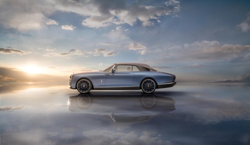 ロールス・ロイスの歴史的なビスポークモデル、「ボートテイル（2021）」。