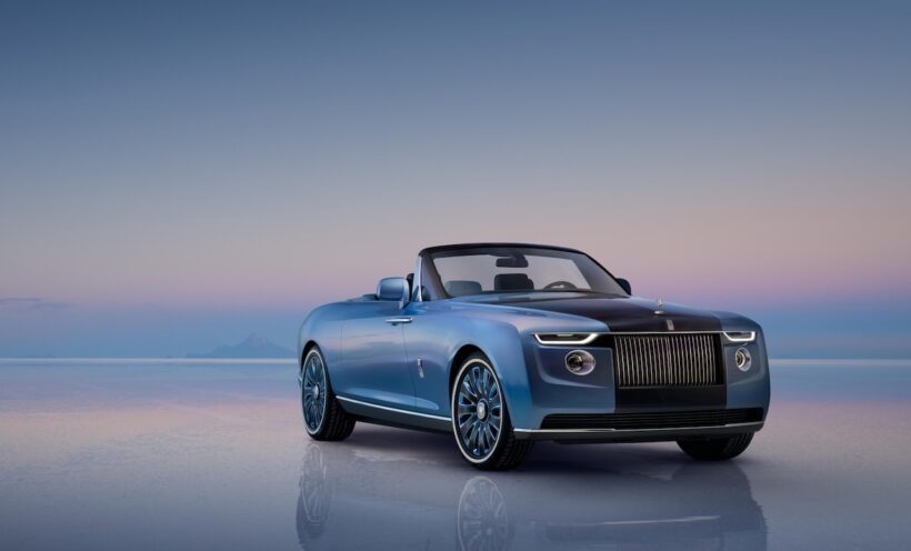 ロールス・ロイスの歴史的なビスポークモデル、「ボートテイル（2021）」。