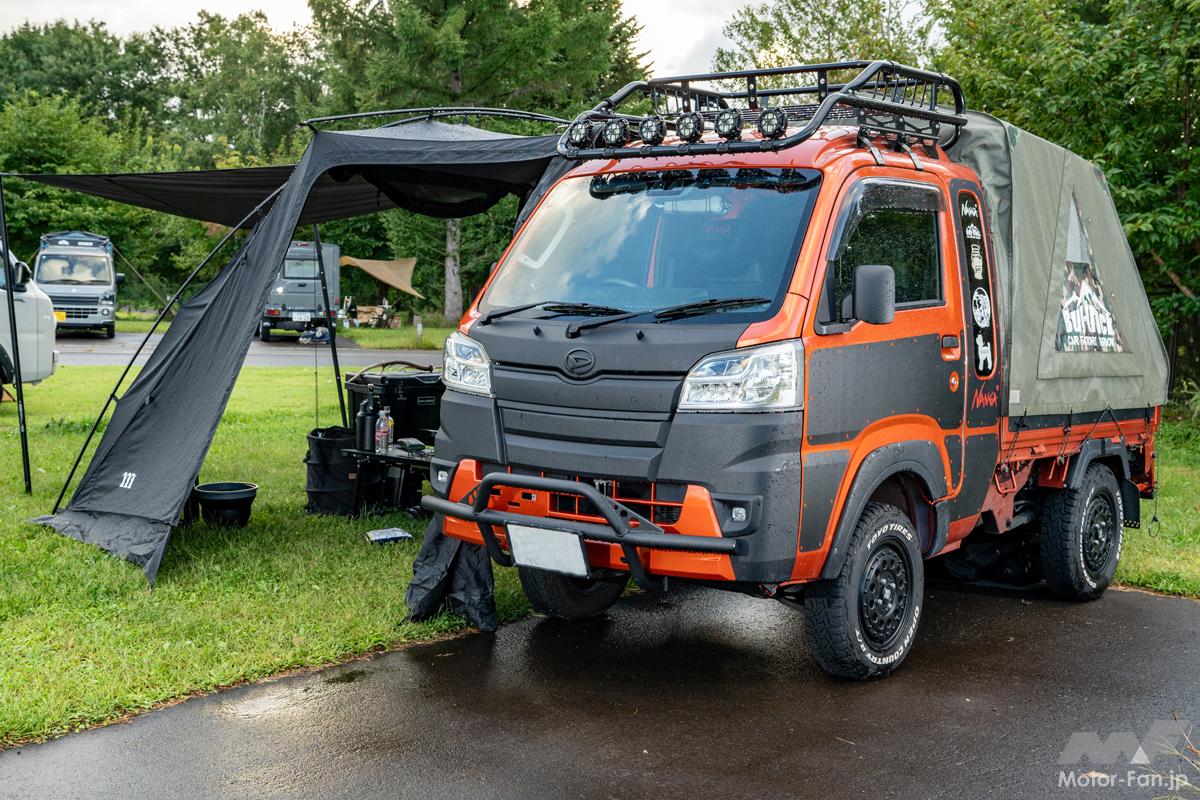 幌の中は異世界!?「軽トラの荷台で親子旅」バグトラで楽しむ“男ふたり