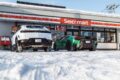 北海道といえばセイコーマート。雪国のコンビニの入り口は厳しい段差が多いので、特にテメラリオはアプローチに注意した。
