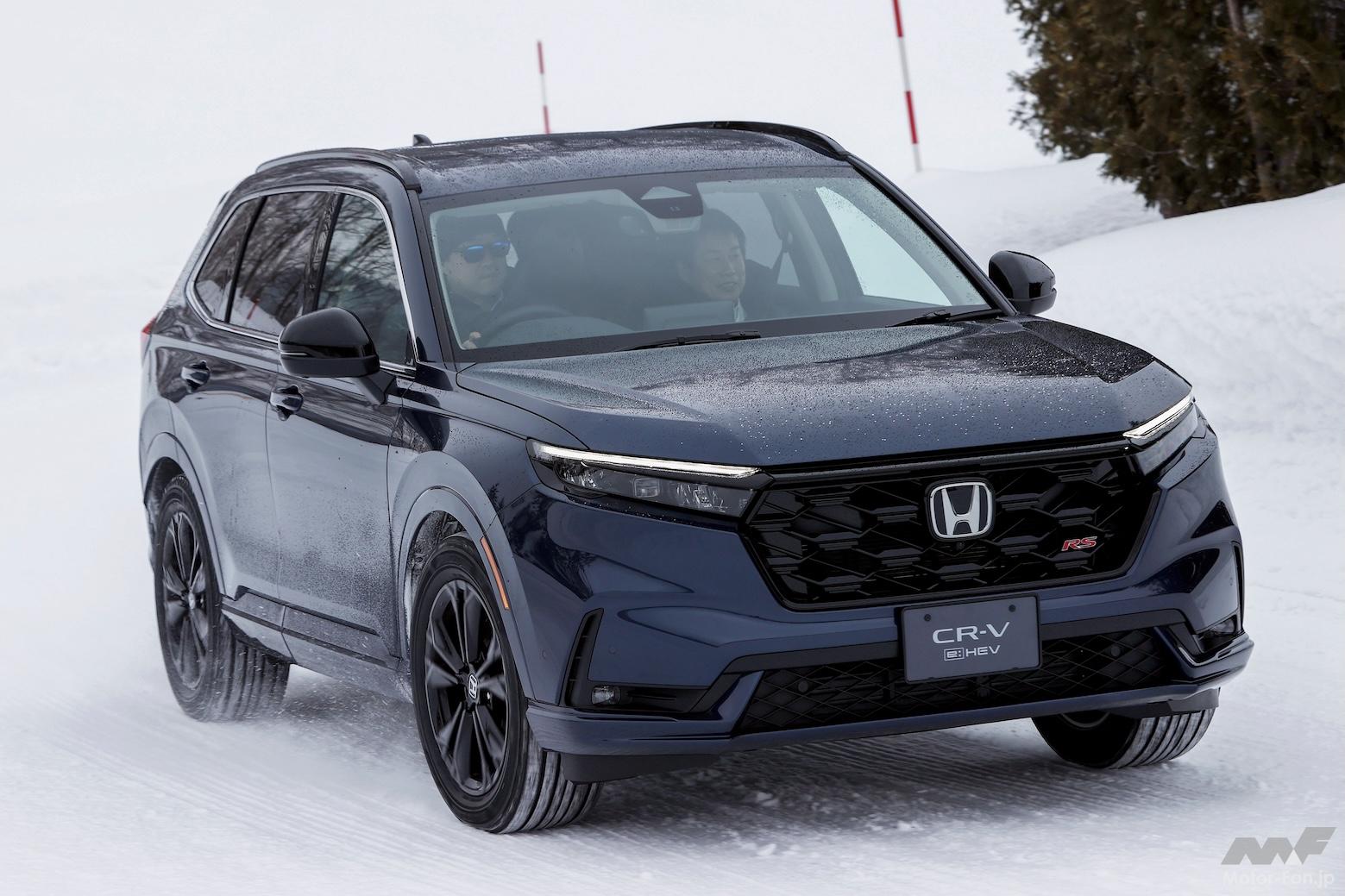 ホンダの上級SUV、新型CR-Vが満を持して国内デビュー。RSの走りを雪上