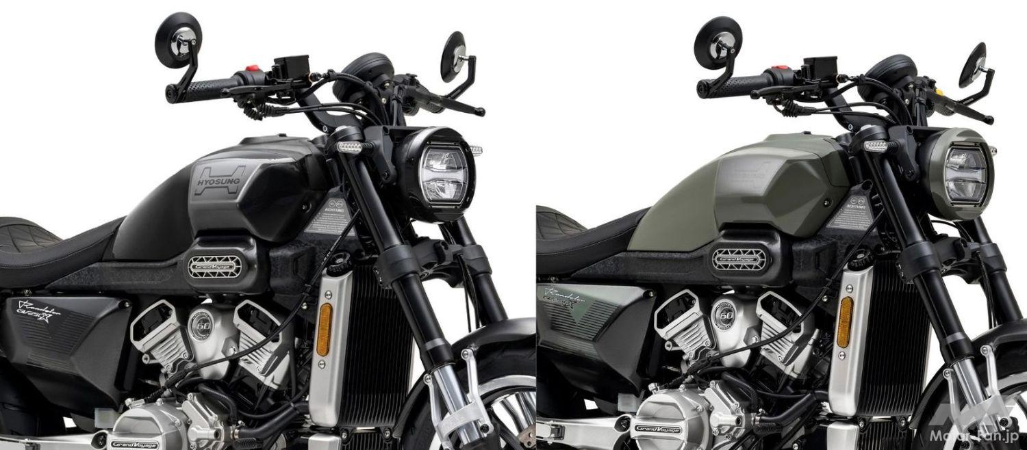ヒョースン125cc オフロード 交換希望50ccが欲しい 125ccのVツインモデル！ ヒョースンGV125 BOBBERがカラバリ追加