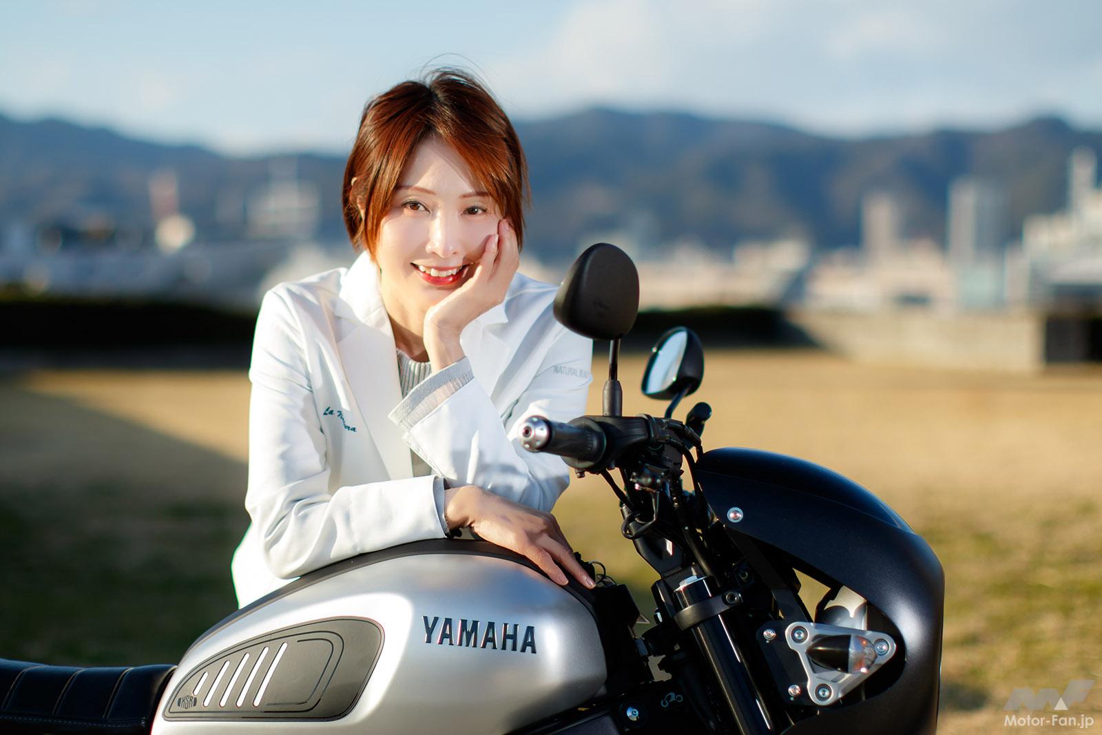 港の美肌伝道師」岩田亜矢那×YAMAHA XSR125 [Part③]【BIKES 美人図鑑