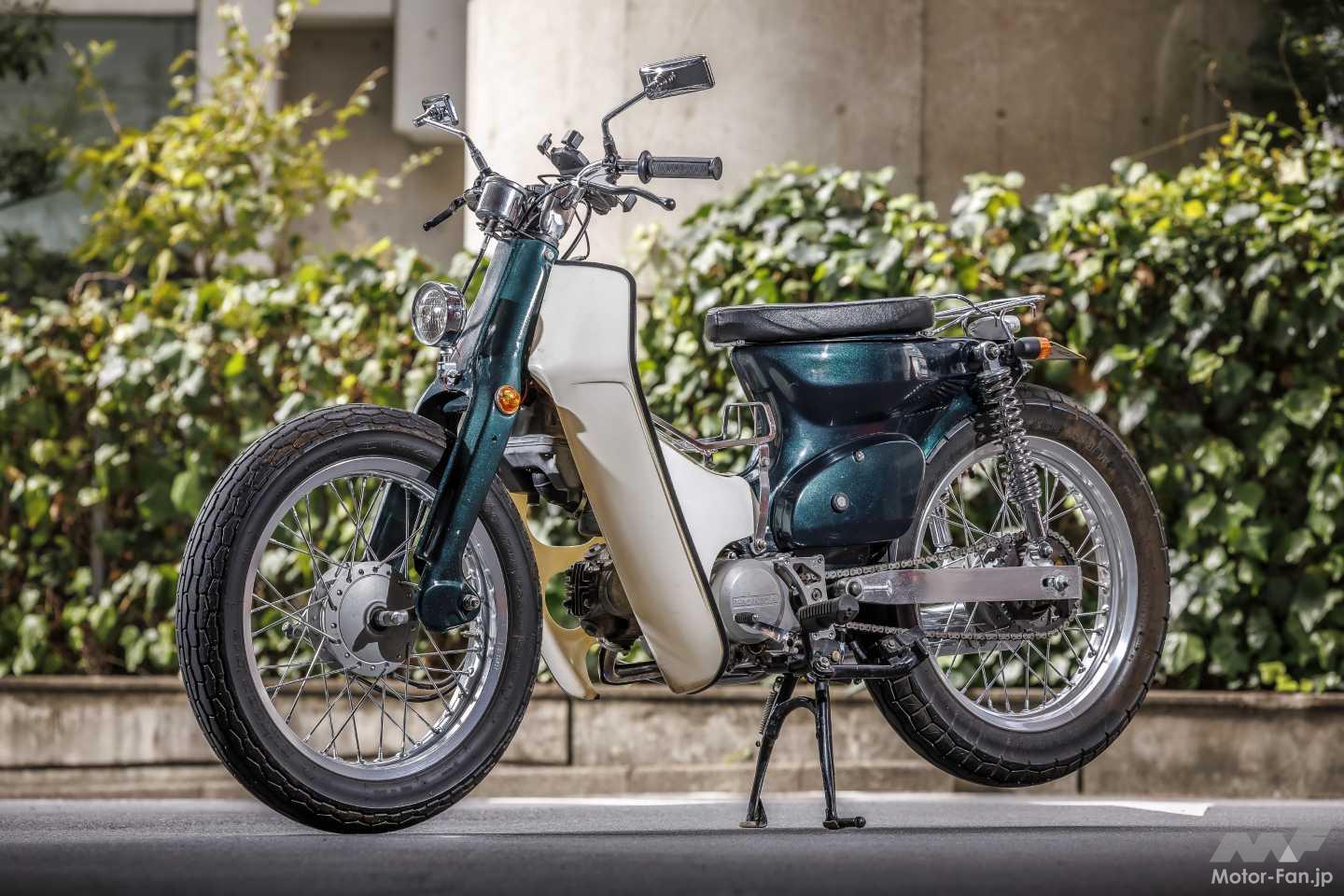 純正ルックの鍵はレッグシールド!太足で魅せるスーパーカブ50のプチ 純正ルックの鍵はレッグシールド!太足で魅せるスーパーカブ50のプチ