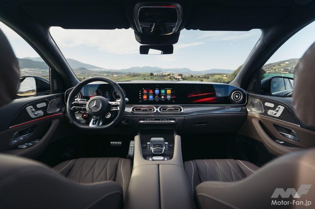 「メルセデス AMG GLE 53 ハイブリッド 4MATIC+」改良新型のインテリア。