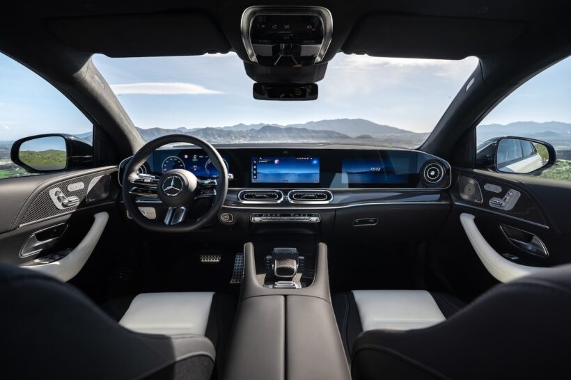 「メルセデス・ベンツ GLE クーペ」改良新型のインテリア。