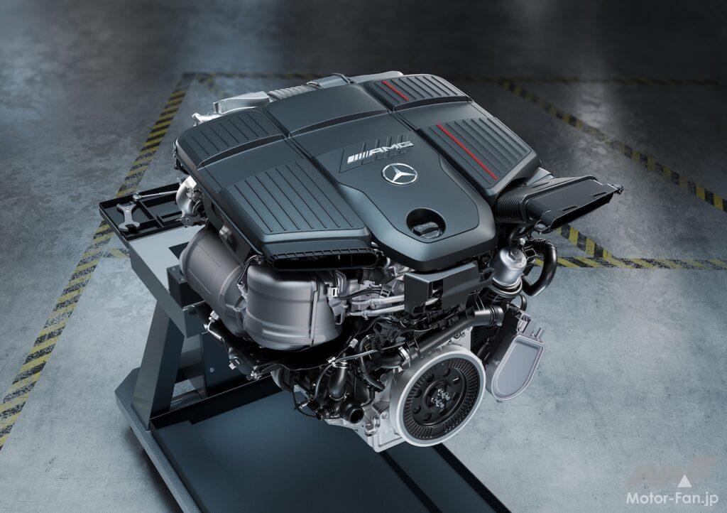 新型「メルセデス AMG GLC 53 4MATIC+」のパワーユニット。