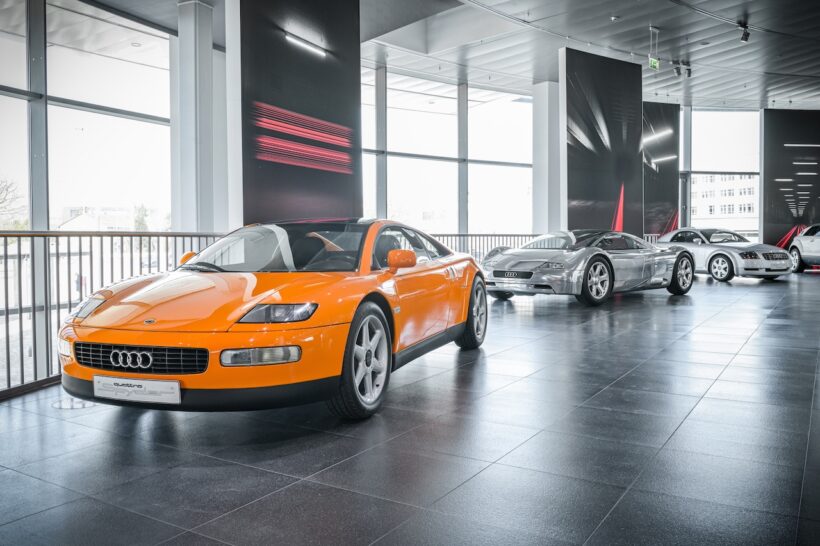 アウディ・ミュージアム・モバイルで開催される『Design Legends』で展示される、アウディのコンセプトカーたち。