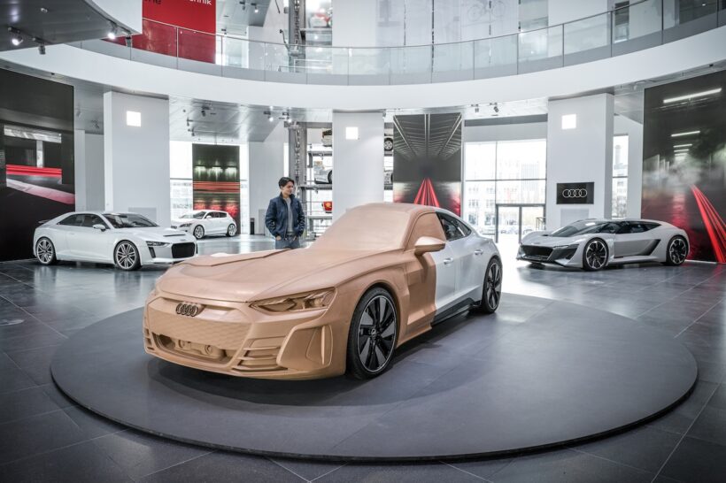 アウディ・ミュージアム・モバイルで開催される『Design Legends』で展示される、アウディのコンセプトカーたち。