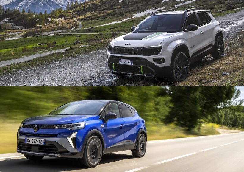 Jeep Avenger 4xe Hybrid × Renault Captur techno MILD HYBRID