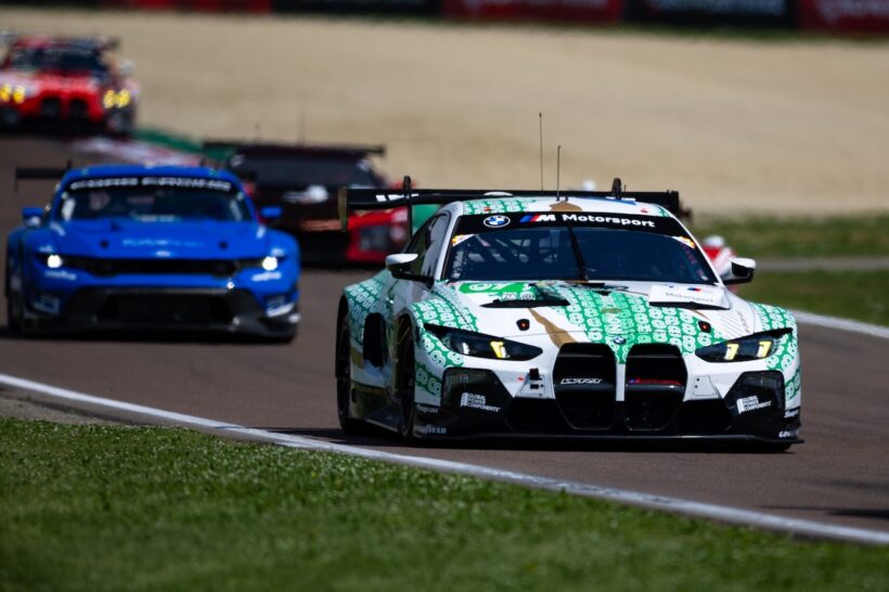 WEC開幕戦イモラ6時間レースに参戦した、「BMW M4 LMGT3 エボ」。