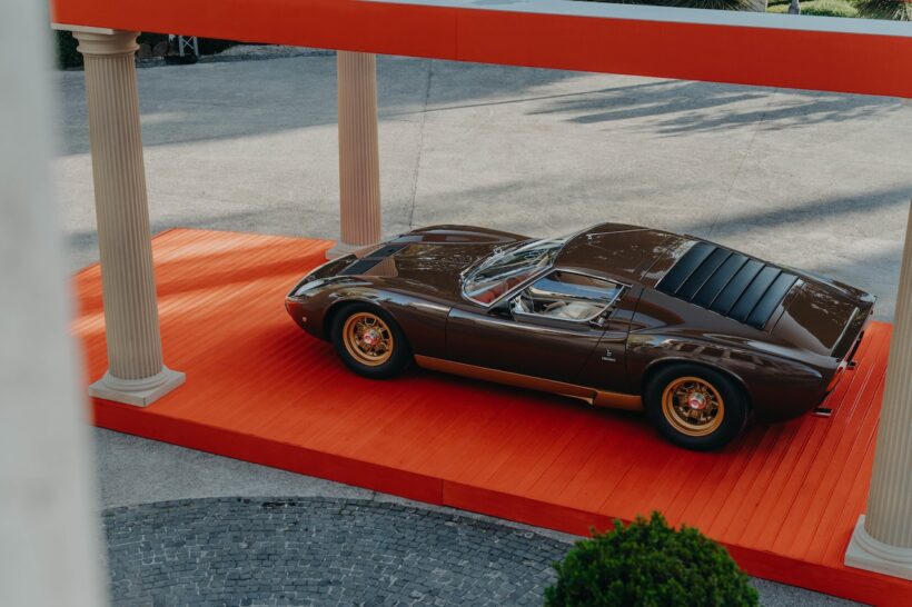 「アナンタラ・コンコルソ・ローマ」で初公開された、た1972年型「ミウラ SV」。