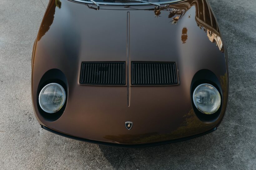 「アナンタラ・コンコルソ・ローマ」で初公開された、た1972年型「ミウラ SV」。