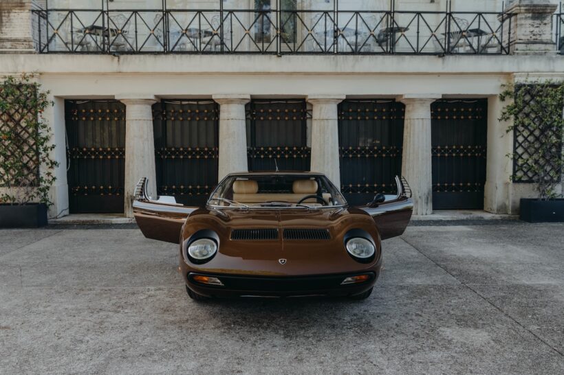 「アナンタラ・コンコルソ・ローマ」で初公開された、た1972年型「ミウラ SV」。