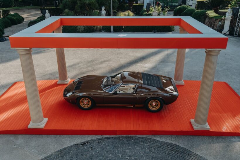 「アナンタラ・コンコルソ・ローマ」で初公開された、た1972年型「ミウラ SV」。