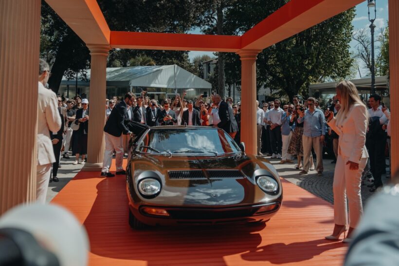 「アナンタラ・コンコルソ・ローマ」で初公開された、た1972年型「ミウラ SV」。
