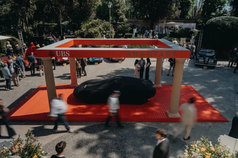「アナンタラ・コンコルソ・ローマ」で初公開された、た1972年型「ミウラ SV」。