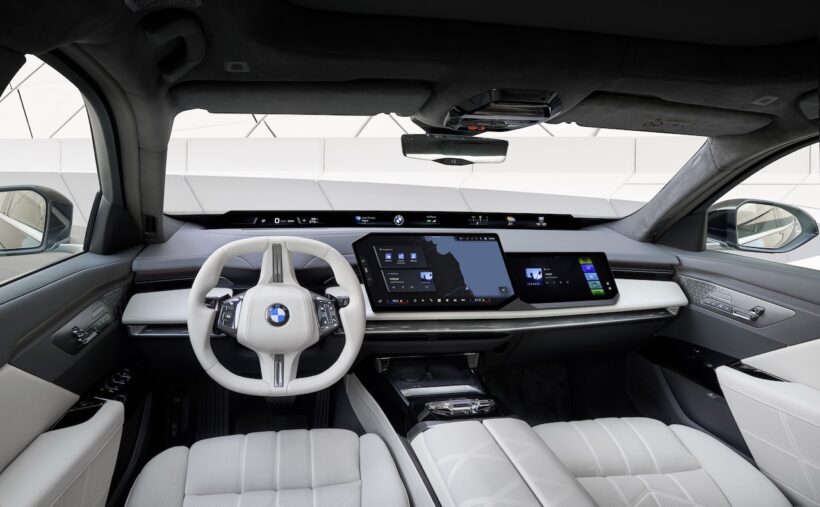 「BMW 7シリーズ」改良新型のインテリア。