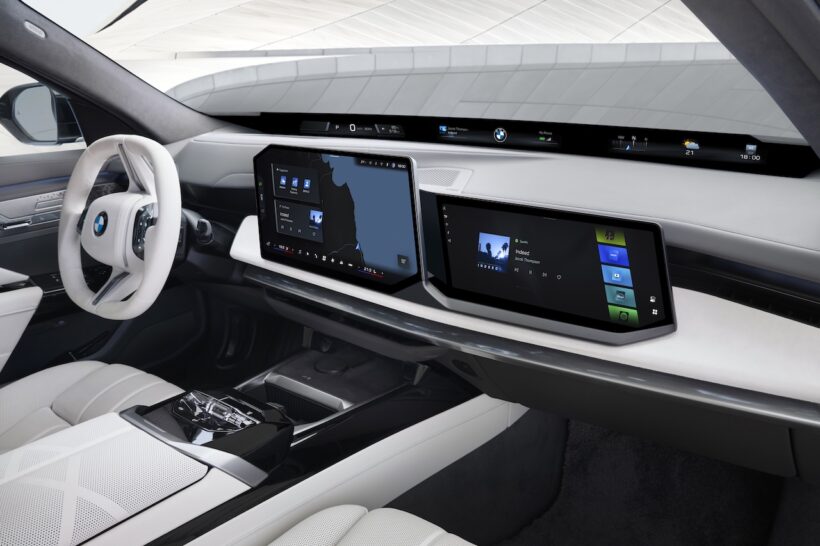 「BMW 7シリーズ」改良新型のインテリア。