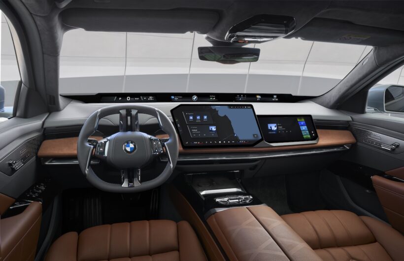 「BMW 7シリーズ」改良新型のインテリア。