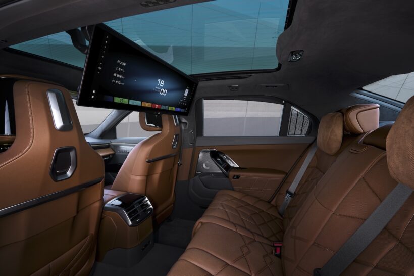 「BMW 7シリーズ」改良新型のインテリア。