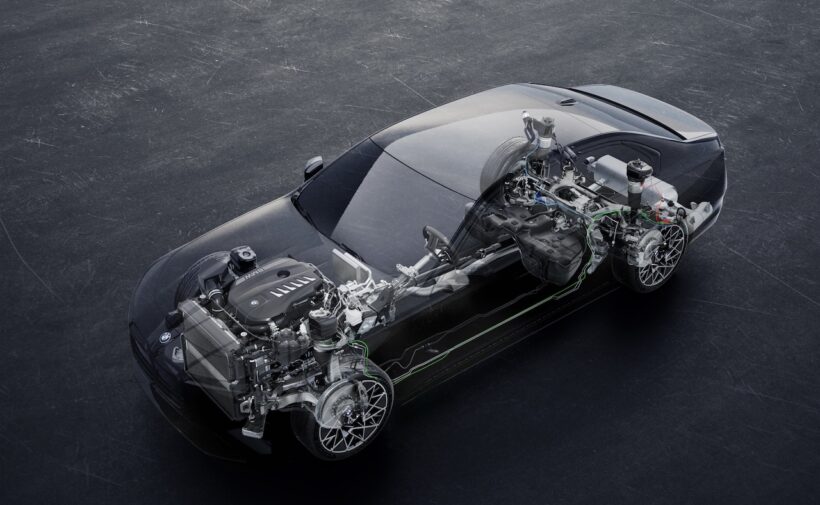 「BMW 7シリーズ」改良新型の48Vマイルドハイブリッドパワートレイン。
