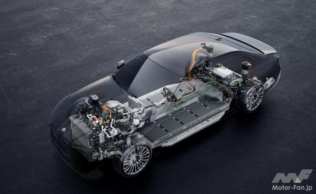 「BMW 7シリーズ」改良新型のフル電動パワートレイン。