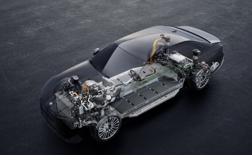 「BMW 7シリーズ」改良新型のフル電動パワートレイン。
