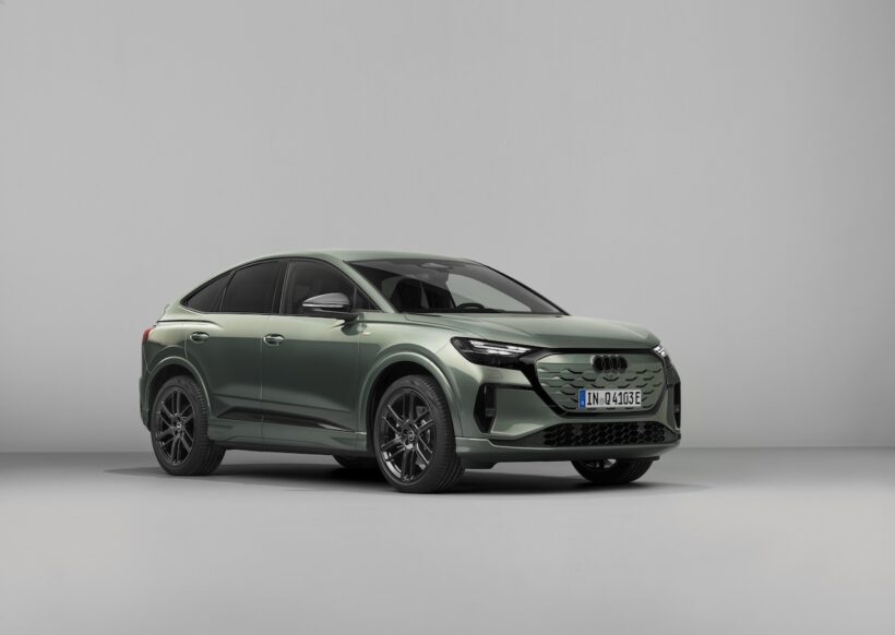 「アウディ Q4 スポーツバック e-tron」改良新型のエクステリア。