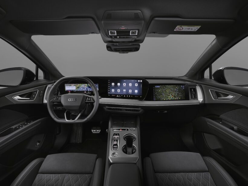「アウディ Q4 スポーツバック e-tron」改良新型のインテリア。