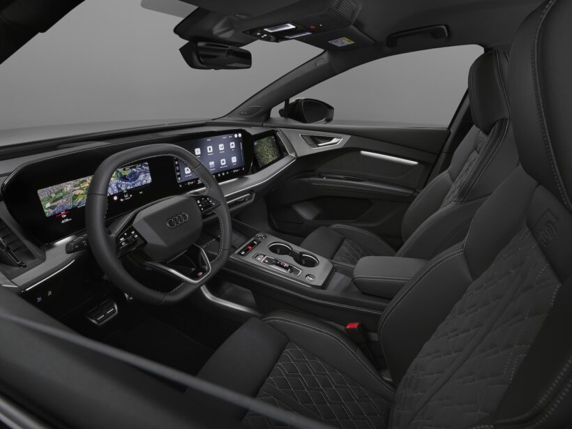 「アウディ Q4 スポーツバック e-tron」改良新型のインテリア。