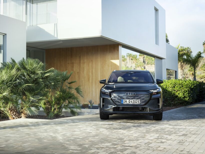 「アウディ Q4 SUV e-tron」改良新型のエクステリア。