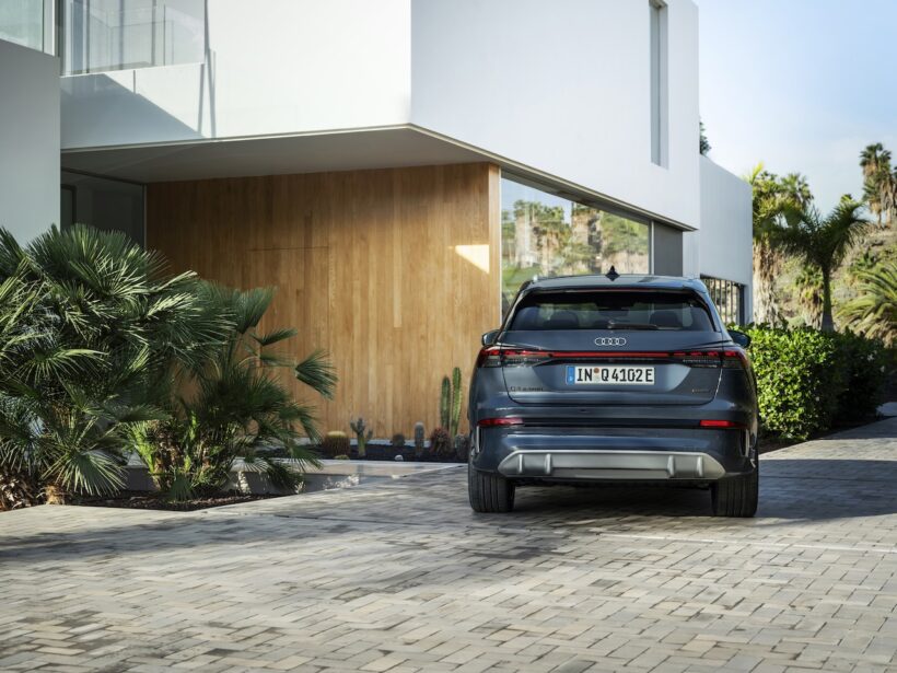 「アウディ Q4 SUV e-tron」改良新型のエクステリア。