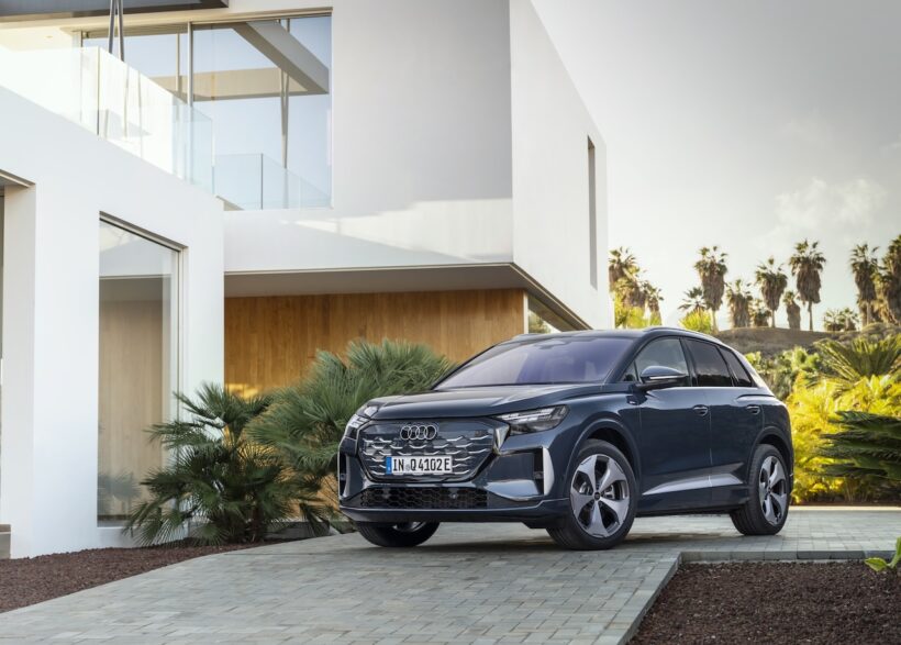 「アウディ Q4 SUV e-tron」改良新型のエクステリア。