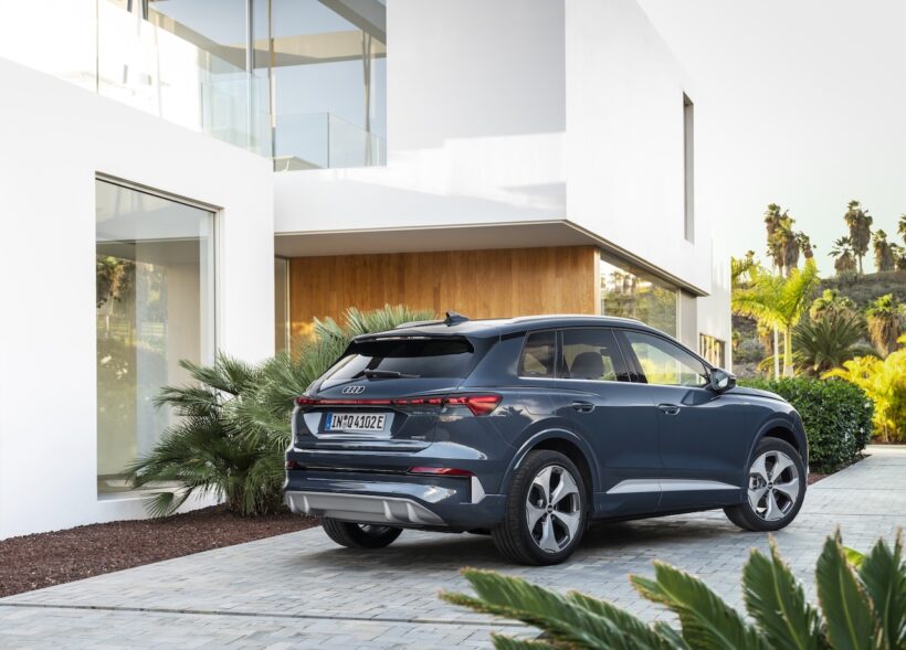 「アウディ Q4 SUV e-tron」改良新型のエクステリア。
