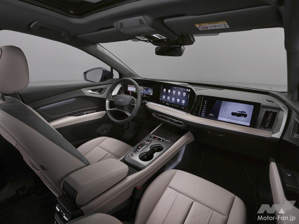 「アウディ Q4 SUV e-tron」改良新型のインテリア。