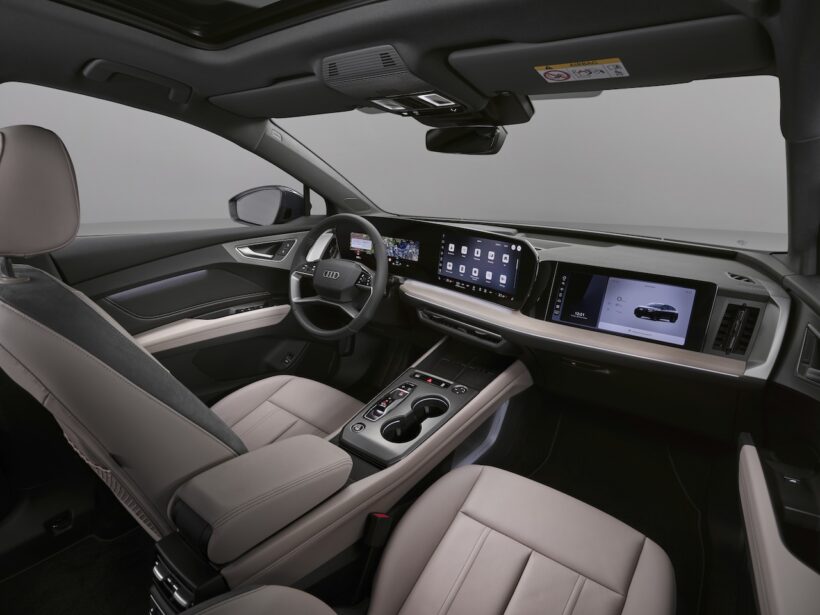 「アウディ Q4 SUV e-tron」改良新型のインテリア。