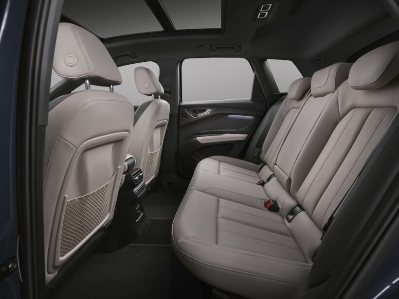 「アウディ Q4 SUV e-tron」改良新型のインテリア。