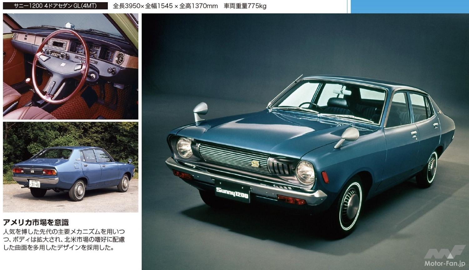 直線から曲線へ！ダイナミックなスタイリングに一新した日産「サニー