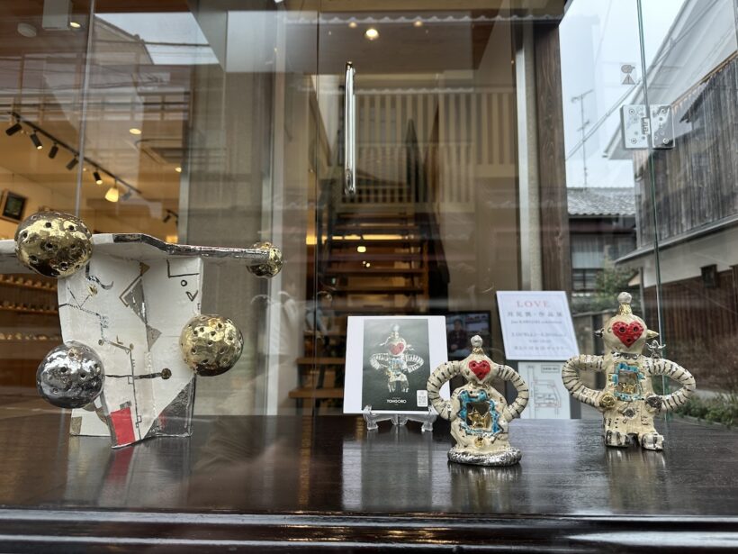 陶芸家、川尻潤さんの個展にて