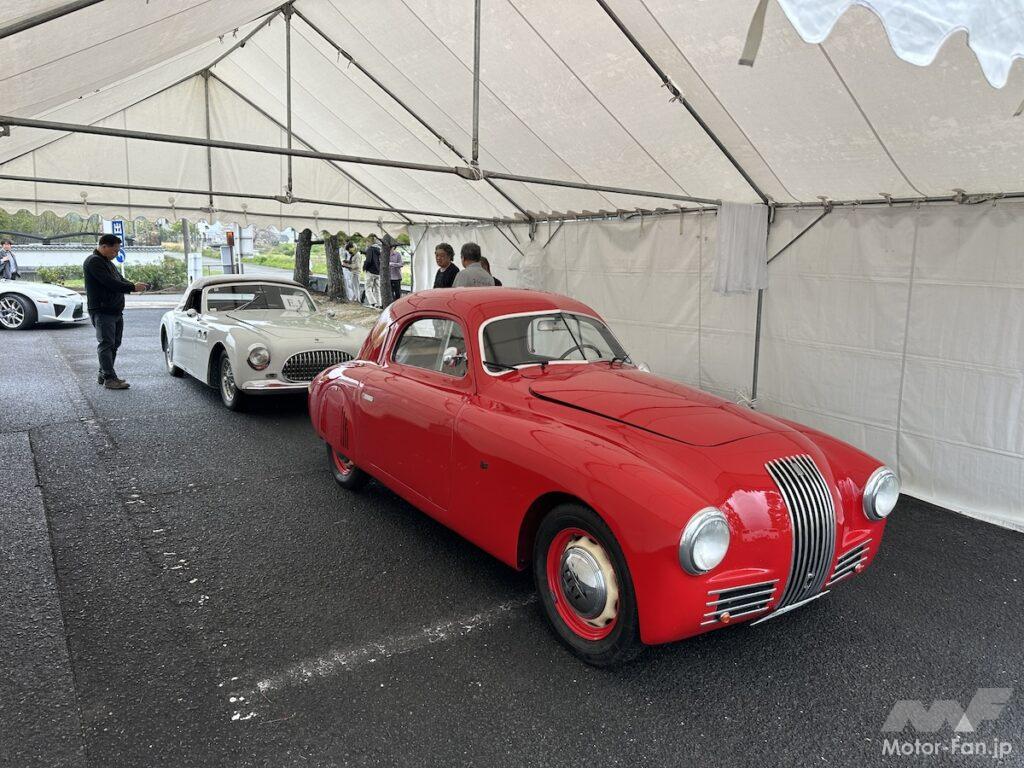 コンコルソ・デレガンツァ・ジャパンの車検にて。フィアット 1100 S MMとチシタリア202SC。