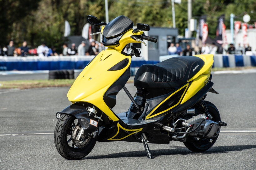 199cc仕様のエンジンに大型マフラーをセットしたアドレスV125G | Motor 199cc仕様のエンジンに大型マフラーをセットしたアドレスV125G | Motor