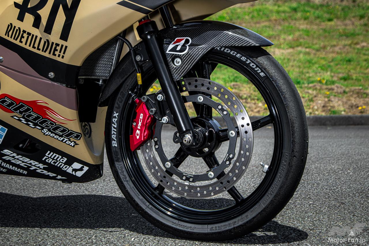 ミニバイクレースのS80クラス用149ccのGSX-R125で最高速に挑む