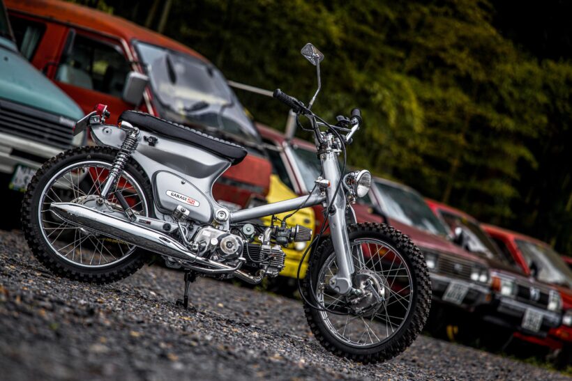 スーパーカブ  カスタム 75cc 18インチ Yahoo!オークション - 世界に一台 18インチ化 スーパーカブ フルカスタ